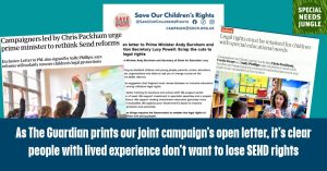 screenshots of the letter and articles